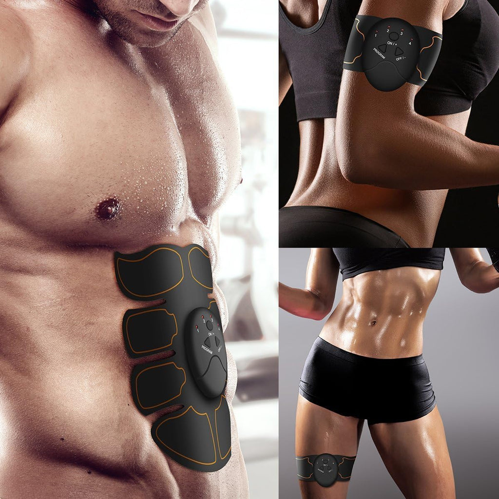Muscle Toner,  Abdominal Toning Belt, EMS Abs Trainer Wireless Body Gym Workout Home Office Fitness Equipment for Abdomen/Arm/Leg Training Men Women