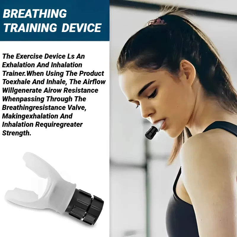 Portable Lung Fitness Exerciser with Adjustable Resistance for Endurance Training