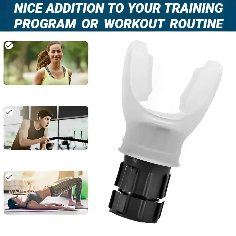 Portable Lung Fitness Exerciser with Adjustable Resistance for Endurance Training